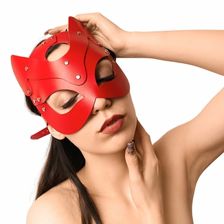 Маска Кошечки Art of Sex - Cat Mask, Красный, фото №4