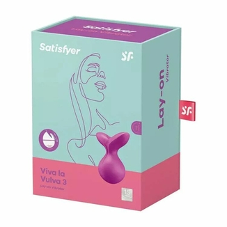 Мини-вибромассажер Satisfyer Viva la Vulva 3 Violet, numer zdjęcia 6