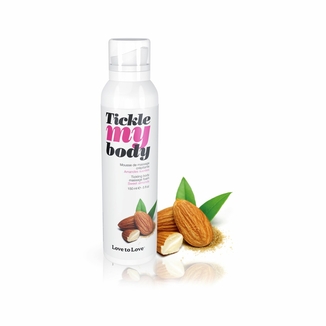 Массажная пена Love To Love Tickle my body Sweet almonds (150 мл), увлажняющая, photo number 2