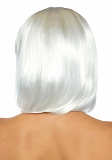 Светящийся в темноте парик Leg Avenue Pearl short natural bob wig White, короткий, жемчужный, 33 см, фото №5