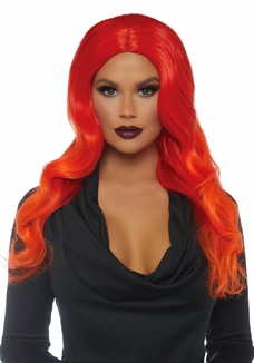 Рыжий парик омбре Leg Avenue Ombre long wavy wig, длинный, локоны, 61 см, фото №4