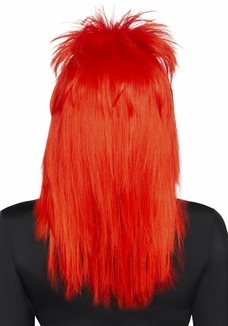 Парик рок-звезды Leg Avenue Unisex rockstar wig Red, унисекс, 53 см, numer zdjęcia 3
