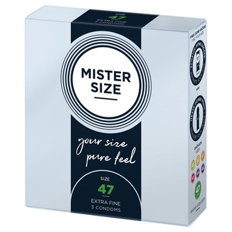 Презервативы Mister Size - pure feel - 47 (3 condoms), толщина 0,05 мм, photo number 3