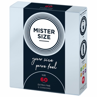 Презервативы Mister Size - pure feel - 60 (3 condoms), толщина 0,05 мм, numer zdjęcia 3