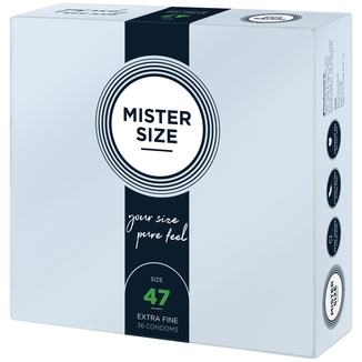 Презервативы Mister Size - pure feel - 47 (36 condoms), толщина 0,05 мм, photo number 3