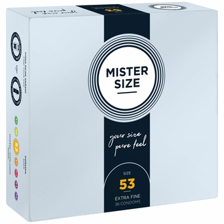 Презервативы Mister Size - pure feel - 53 (36 condoms), толщина 0,05 мм, numer zdjęcia 2