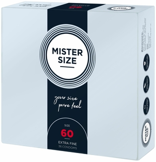 Презервативы Mister Size - pure feel - 60 (36 condoms), толщина 0,05 мм, numer zdjęcia 3