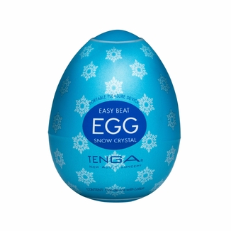 Мастурбатор-яйцо Tenga Egg Snow Crystal с охлаждающим лубрикантом, numer zdjęcia 2