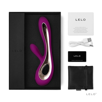 Вибратор-кролик LELO Soraya 2 Deep Rose, 12 режимов вибрации, до 4 часов работы, numer zdjęcia 3