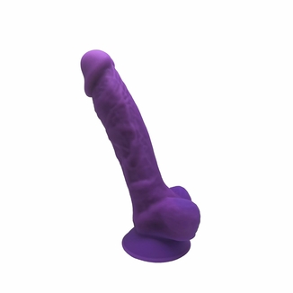 Фаллоимитатор SilexD Johnny Purple (MODEL 1 size 7in), двухслойный, силикон+Silexpan, диаметр 3,8 см, фото №2