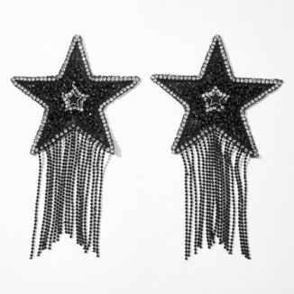 Пестис-звезды с бахромой JSY Nipple Sticker RT236112 Black, стикеры, фото №2
