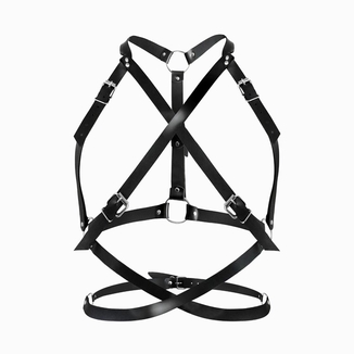 Женская портупея Art of Sex - Agnessa Leather harness, Черный XS-M, numer zdjęcia 2