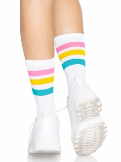 Носки женские в полоску Leg Avenue Pride crew socks Pansexual, 37–43 размер, numer zdjęcia 5