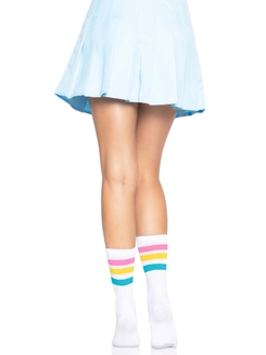 Носки женские в полоску Leg Avenue Pride crew socks Pansexual, 37–43 размер, photo number 7