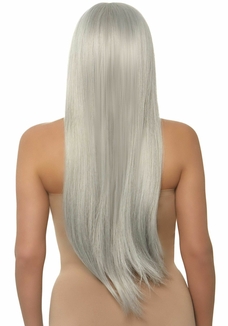 Парик Leg Avenue 33″ Long straight center part wig Grey, фото №3