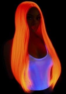 Парик Leg Avenue 33″ Long straight center part wig neon pink, photo number 4