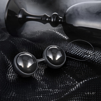Вагинальные шарики LELO Luna Beads Noir Black, смещенный центр тяжести, диаметр 2,9 см, 2х37 г, фото №6