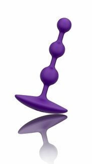 Анальные бусы Romp Amp Dark Purple, силикон, макс. диаметр 2,6 см, фото №4