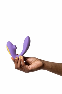 Вакуумный вибратор Romp Reverb Lilac, вагинально-клиторальный, фото №4
