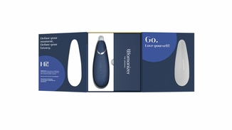 Вакуумный клиторальный стимулятор Womanizer Premium 2 - Blueberry, функции Autopilot и Smart Silence, фото №8