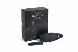 Премиальный подарочный набор Silver Delights Collection: Womanizer Premium и We-Vibe Tango, numer zdjęcia 3
