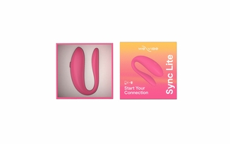 Смарт-вибратор для пар We-Vibe Sync Lite Pink, 10 виброрежимов, можно совмещать с проникающим сексом, photo number 8