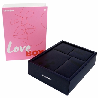 Подарочный набор Satisfyer Love Box, игрушка для него и для нее, белье, мешочек для хранения, фото №3