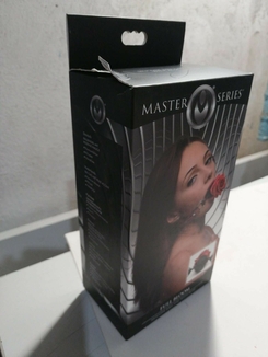 Кляп Master Series Eye-Catching Ball Gag With Rose (мятая упаковка!!!), фото №3