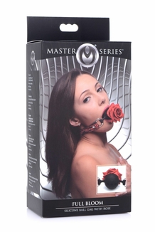 Кляп Master Series Eye-Catching Ball Gag With Rose (мятая упаковка!!!), фото №10