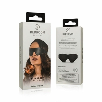 Маска Bedroom Fantasies Blindfold Elastic Band - Black, numer zdjęcia 6