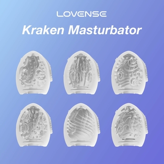 Набор мастурбаторов-яиц Lovense Kraken masturbator egg box, 6 штук, разная текстура, фото №6