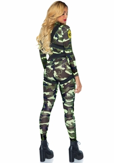Эротический костюм десантницы Leg Avenue Pretty Paratrooper XL, комбинезон, портупея, фото №3