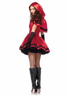 Эротический костюм Красной шапочки Leg Avenue Gothic Red Riding Hood S, платье, накидка, фото №9