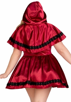 Эротический костюм Красной шапочки Leg Avenue Gothic Red Riding Hood 3X–4X, платье, накидка, фото №3
