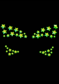 Украшение-звездочки для тела Leg Avenue Celeste face jewels sticker, наклейки, светятся в темноте, photo number 2