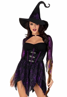 Костюм ведьмы Leg Avenue Mystical Witch M, платье, шляпа, фото №2