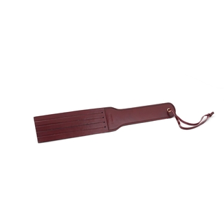 Двусторонний паддл Liebe Seele Wine Red Spanking Paddle, натуральная кожа, numer zdjęcia 5