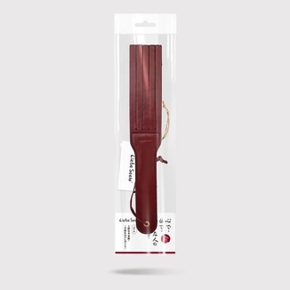 Двусторонний паддл Liebe Seele Wine Red Spanking Paddle, натуральная кожа, фото №8