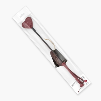 Шлепалка Liebe Seele Wine Red Riding Crop with Heart-Shape Tip, photo number 6