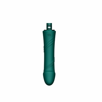 Компактная смарт секс-машина Zalo – Sesh Turquoise Green, 2 насадки, пульт ДУ, кристалл Swarovski, photo number 9