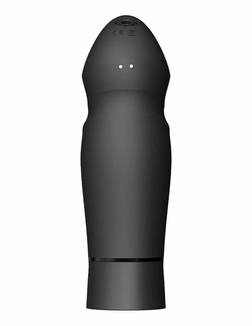 Компактная смарт секс-машина Zalo – Sesh Obsidian Black, 2 насадки, пульт ДУ, кристалл Swarovski, фото №9