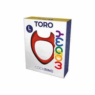 Эрекционное кольцо Wooomy Toro L Red, фото №4