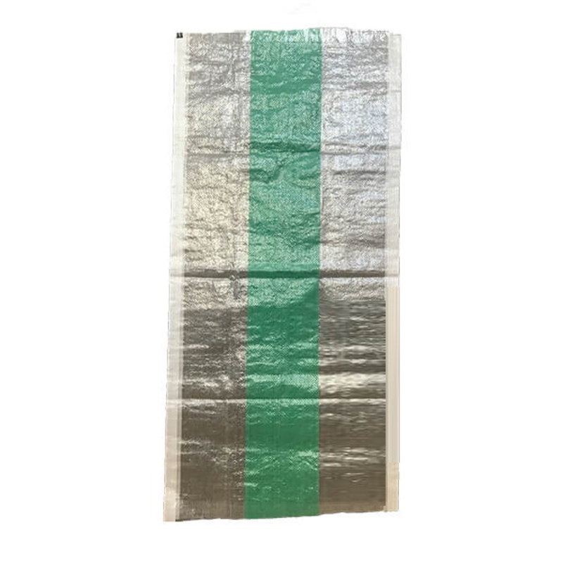 Мешок полипропиленовый прозрачный 50 кг 88 гр 50х105 см зеленая вставка  арт. 5523 (100шт)