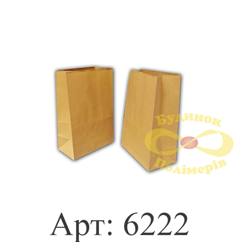 Крафтовый пакет упаковочный 15х24х12 см арт. 6222 (20шт)