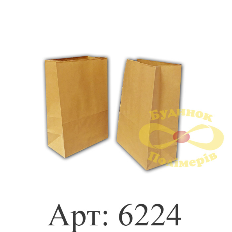 Крафтовой пакет упаковочный 19х28х12 см арт. 6224 (20шт)