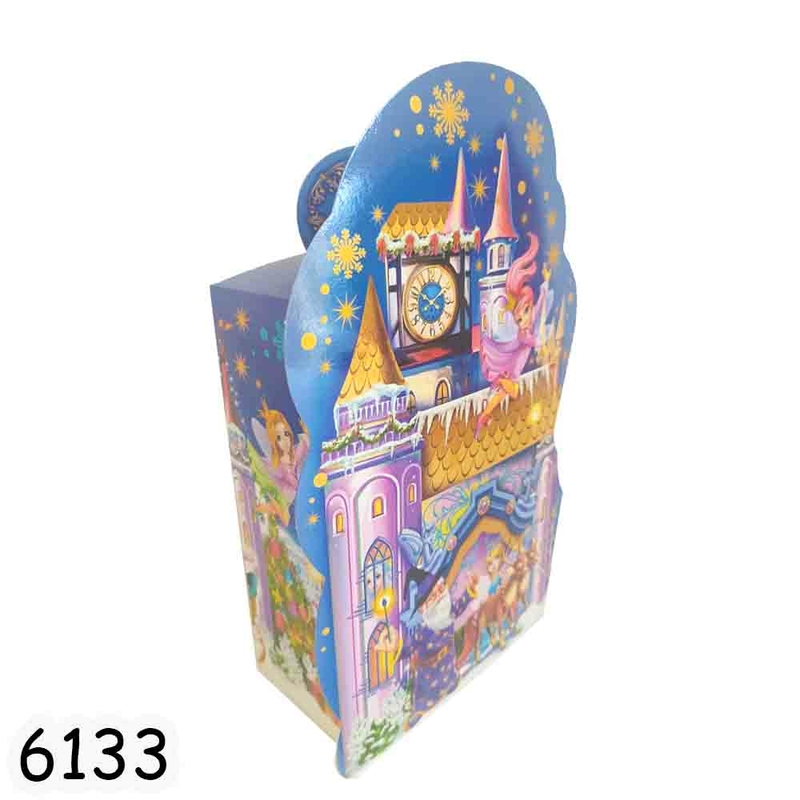 Новогодняя коробка Замок эльфов 700 гр арт. 6133 (10шт)