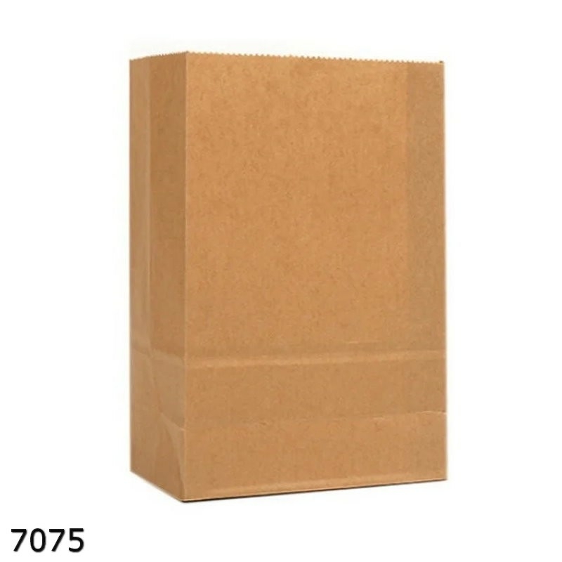 Крафтовый пакет  14*23*6   (уп.=100)  коричневий   (1/10) арт. 7075
