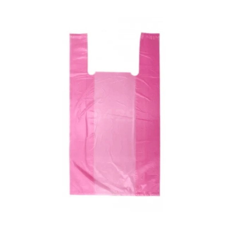 Пакеты майка 25х45 см 100 шт. розовые арт. 4707