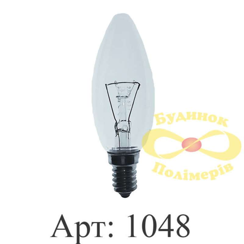 Лампочка накаливания свеча 60 Вт цоколь E14  арт. 1048 (10шт)