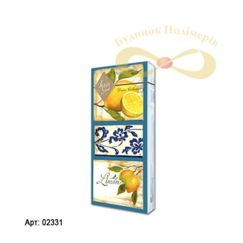 Салфетка Luxy mini Свежесть лимона 20 шт тришаровая арт. 2331